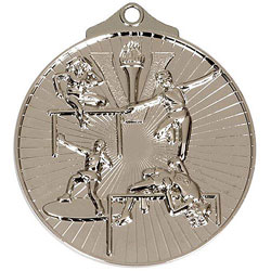 Silver Track & Field Medal