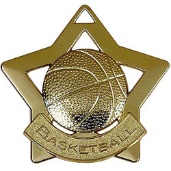 Mini Star Basketball Medal