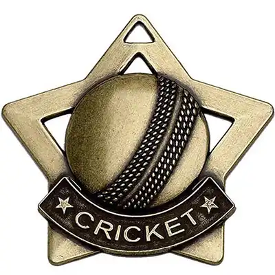 Mini Star Cricket Medal
