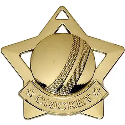 Mini Star Cricket Medal