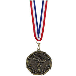 Combo45 Running Shoe Medal & Ribbon