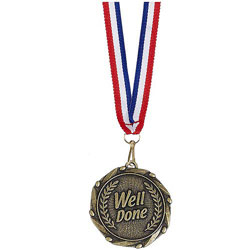 Combo45 Well Done Medal & Ribbon