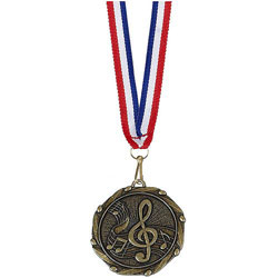 Combo45 Music Medal & Ribbon
