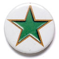 Green Star Button Badge