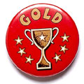 Gold Cup Button Badge