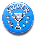 Silver Cup Button Badge