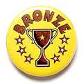 Bronze Cup Button Badge