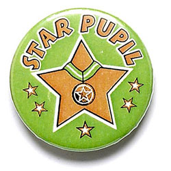 Star Pupil Button Badge