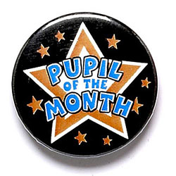 Pupil Of The Month Button Badge