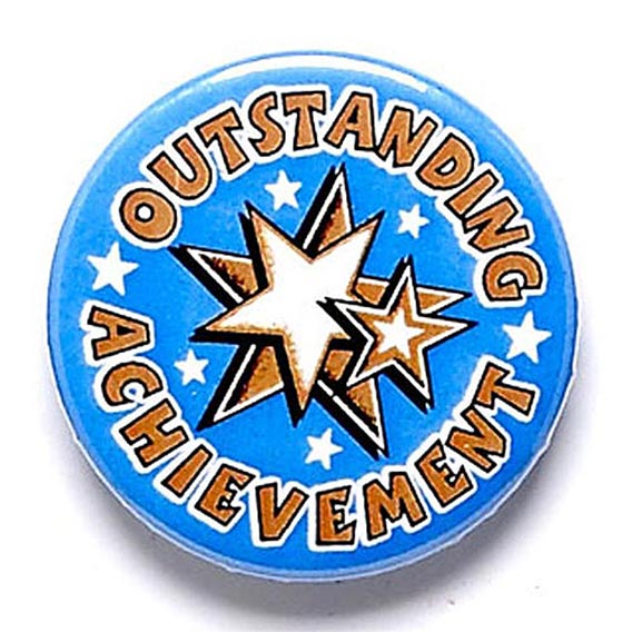 Outstanding Achievement Button Badge