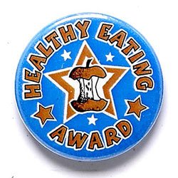 Healthy Eating Button Badge
