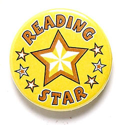 Reading Star Button Badge