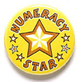 Numeracy Star Button Badge