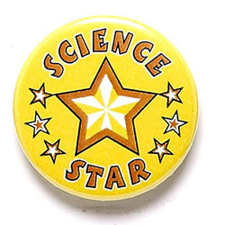 Science Star Button Badge
