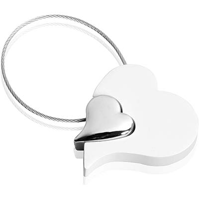 2in Heart Key Ring