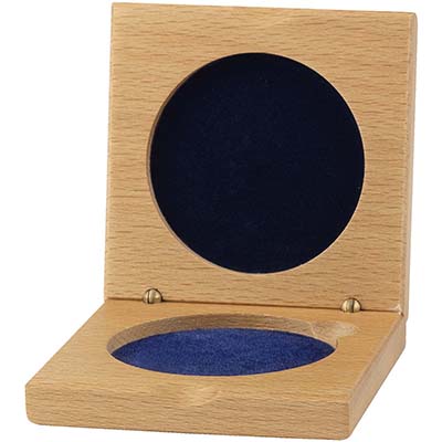 LZM Beechwood Medal Case - 39mm Recess