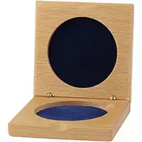 Beechwood Medal Case - 76mm Recess