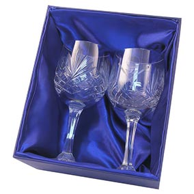 220mm Blue Card Wine Glass Box