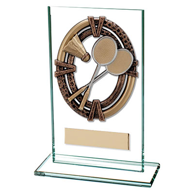 140mm Maverick Legacy Glass Badminton Award