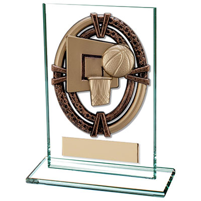 125mm Maverick Legacy Glass Basketball Award