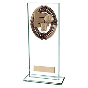 200mm Maverick Legacy Glass Basketball Award