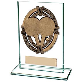 125mm Maverick Legacy Glass Table Tennis Award