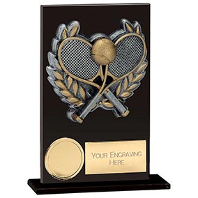 Euphoria Hero Black Glass Tennis Award 125mm