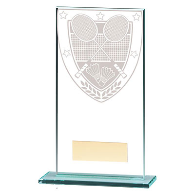 160mm Millenium Glass Badminton Award