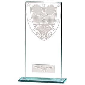 180mm Millenium Glass Badminton Award