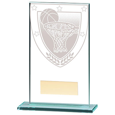 140mm Millenium Glass Basketball Award