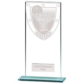 180mm Millenium Glass Basketball Award