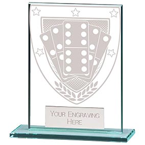 110mm Millenium Glass Dominoes Award