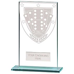 140mm Millenium Glass Dominoes Award