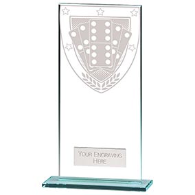 180mm Millenium Glass Dominoes Award