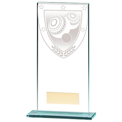 Millenium Glass Lawn Bowls Award 180mm