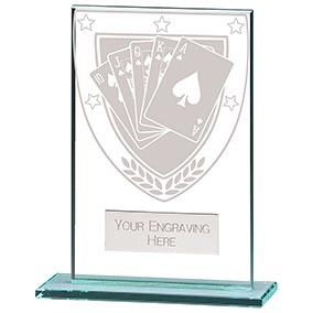 125mm Millenium Glass Poker Award