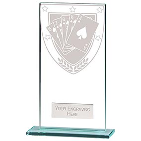 160mm Millenium Glass Poker Award