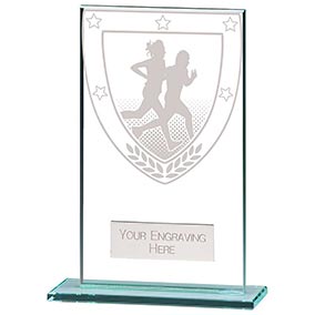 140mm Millenium Glass Running Award