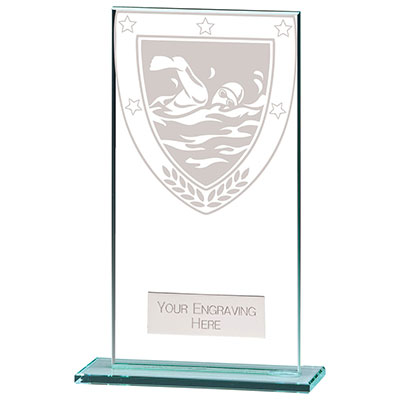 160mm Millenium Glass Swimming Award