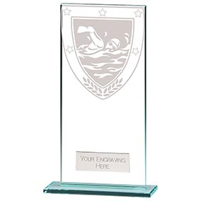 180mm Millenium Glass Swimming Award