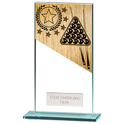 160mm Mustang Glass Snooker Award