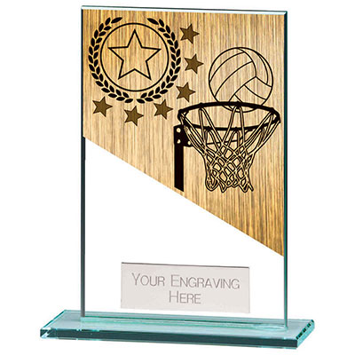 125mm Mustang Glass Netball Award