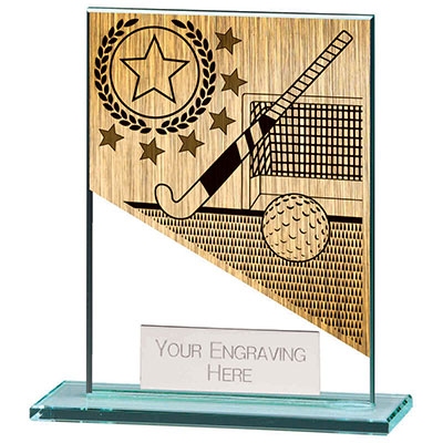 110mm Mustang Glass Hockey Award