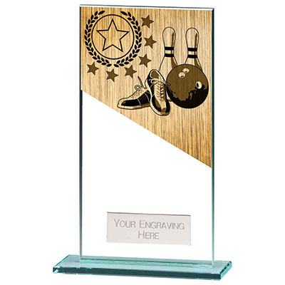 160mm Mustang Glass Ten Pin Award