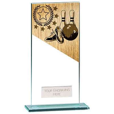 180mm Mustang Glass Ten Pin Award