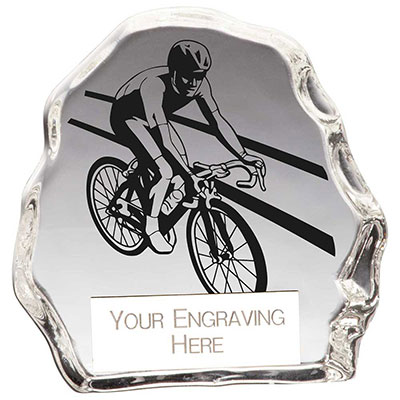 90mm Glass Mystique Cycling Award