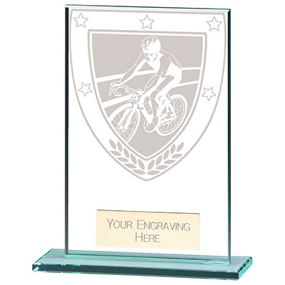 125mm Millenium Glass Cycling Award
