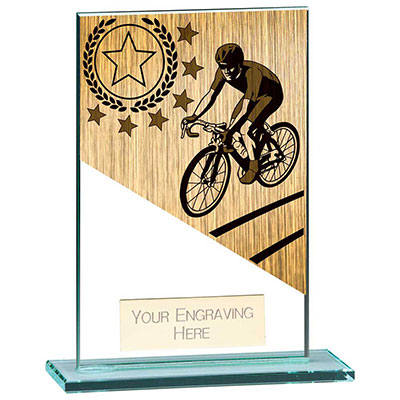160mm Mustang Glass Cycling Award