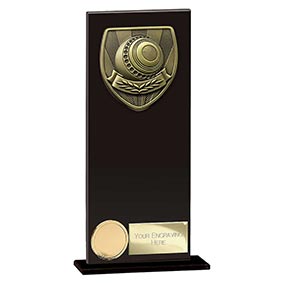 Hero Cobra Black Glass Lawn Bowls Award 200mm