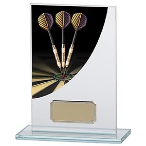 Darts Colour Curve Jade Crystal Award 125mm